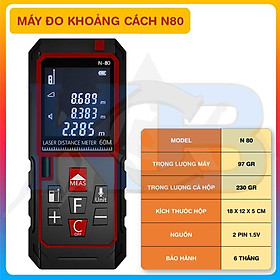 Máy đo khoảng cách laser N80- 80m