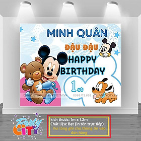 Mua Backdrop sinh nhật  nền tường trang trí sinh nhật cho bé tuổi chuột thiết kế riêng theo yêu cầu
