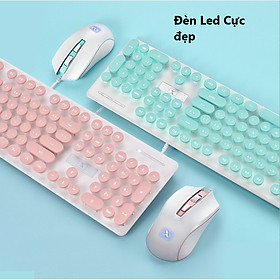 Mua Bộ Bàn Phím Và Chuột Siêu Xinh N518 Cao Cấp Có Đèn Led Sáng Chữ  Phím Bấm Siêu Chuẩn
