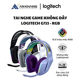 Mua Tai nghe game không dây Logitech G733 - RGB  màn loa Pro-G  Mic Blue Voice - Hàng Chính Hãng - Bảo Hành 24 Tháng