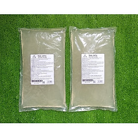 Combo 2 gói Trân Châu Trắng 3Q Sea Jelly 2 kg/Thạch Ngọc Trai 3Q Sea Jelly (ngon, dai giòn sần sật - dùng trực tiếp mà không cần nấu hay chế biến khác)