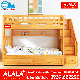 Mua Giường Tầng ALALA106 ( trên 1m4  dưới 1m6) - Thương hiệu ALALA - Za.lo: 0939.622220