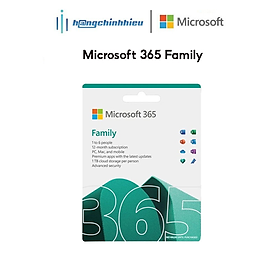 Hình ảnh Phần mềm Microsoft 365 Family | 12 tháng | Dành cho 6 người Trọn bộ ứng dụng Office Hàng chính hãng