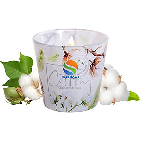 Ly nến thơm tinh dầu Bartek Cotton 115g QT5672 - hương hoa bông Spa, nến trang trí, thơm phòng, thư giãn, hỗ trợ khử mùi (giao mẫu ngẫu nhiên)