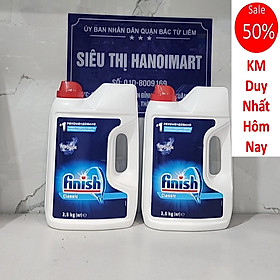2 Can Bột rửa bát finish 2,5kg dùng cho máy rửa bát (2.5x2=5kg)