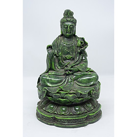 Tượng Phật Bà ngồi bằng đá xanh