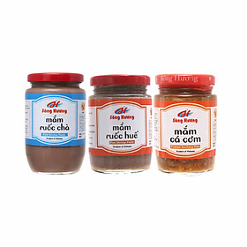 Combo Sông Hương Mắm Ruốc Chà 200g + 1 Hũ Mắm Ruốc Huế 200g + Mắm Cá Cơm 440g