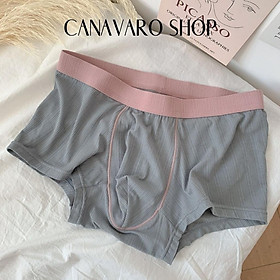 Quần lót nam boxer thun lạnh cao cấp, Quần sịp nam đùi cao cấp, co giãn đa chiều, thoáng khí, mềm mịn CANAVARO SHOP CN38