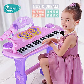 Giao hàng nhanh đa chức năng phiên bản phóng to đàn piano điện tử 37 phím nguồn kép cung cấp micro MP3 bên ngoài giáo dục trẻ em đồ chơi giáo dục sớm