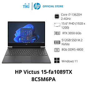 Mua Laptop HP Gaming Victus 15-fa1089TX 8C5M6PA (Core i7-13620H/ 8GB/ 512GB SSD/ Nvidia GeForce RTX 3050 6Gb GDDR6/ 15.6inch Full HD/ Windows 11 Home/ Mica Silver) - Hàng Chính Hãng
