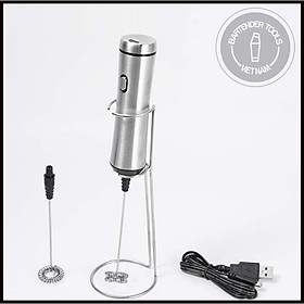 Mua Máy đánh bọt  thân inox có giá đỡ (sạc usb)