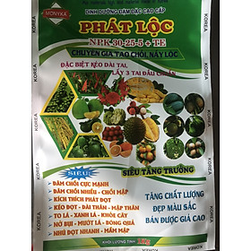 1 KG PHÂN BÓN NPK 30-25-5 TE, PHÂN BÓN TẠO CHỒI , NẨY LỘC, TO LÁ , XANH LÁ , NHÚ ĐỌT NHANH