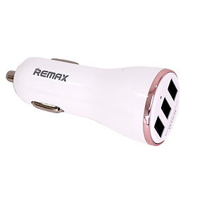 Tẩu Sạc Trên Ô Tô Remax RCC-303, 3 Cổng USB + Tặng Kèm 1 Ghế Đỡ Điện Thoại Đa Năng T2 - Hàng Chính Hãng