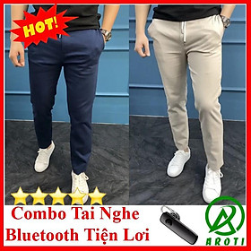 Mua Quần Kaki Nam Cao Cấp 2020 QK040 tặng tai nghe Bluetooth tiện lợi