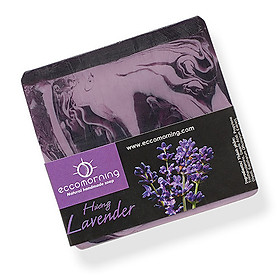 Xà Bông Thiên Nhiên Handmade eccomorning Hình Vuông Hương Oải Hương – Lavender Soap