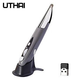 UTHAI DB32 USB Điện Dung Bút _ Không Dây + Chuột Không Dây 2.4G Bút Cá Tính Sáng Tạo Dọc Bút Hình Máy Tính Stylus Pin Chuột - one