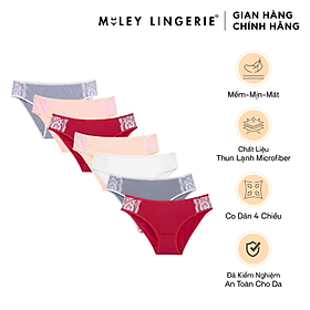 Combo 7 Quần Lót Nữ Phối Ren Miley Lingerie Active FMM0205-2x0405-0905-2x1105-1205 - Giao màu ngẫu nhiên