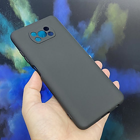 Ốp lưng cho Xiaomi Poco X3 NFC, nhựa TPU dẻo màu lót nhung che camera