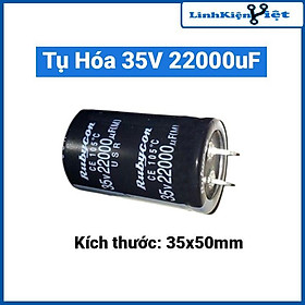 Tụ hóa 35V 22000uF, tụ điện phân cực điện dung cố định