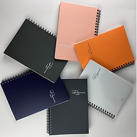 Sổ tay B6 bìa nhựa gáy lò xo 140 trang thương hiệu AO