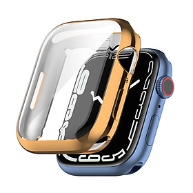 Ốp Case TPU Bảo Vệ Màn Hình Mạ Chrome cho Apple Watch Series 7 / Apple Watch Series 8 / Apple Watch Series 9 (Size 41mm/45mm)