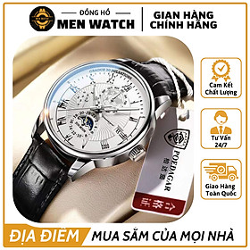 Đồng Hồ Nam cao cấp dây da T6310 Sang trọng Chống nước Phát sáng phiên bản