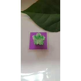 Mặt dây chuyền Mới Đẹp Bông Mai Trắng Xanh Lý nhẹ bóng đều đẹp đá cẩm thạch thiên nhiên ạ Size 14mm x dầy 3mm Đá Ngọc cẩm thạch tự nhiên Nữ bọc vàng làm mặt dây chuyền, mặt nhẫn đeo đẹp ạ