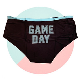 Combo 5 Quần Lót Nữ Su Trơn In Chữ “Game Day” | Size L–XL