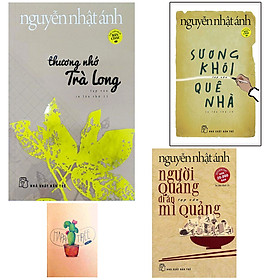 Hình ảnh Combo Nguyễn Nhật Ánh: Sương Khói Quê Nhà- Thương Nhớ Trà Long và Người Quảng Đi Ăn Mì Quảng ( Tặng Kèm Sổ Tay Xương Rồng)