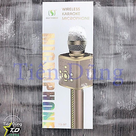 Mua Mic karaoke YS95 cao cấp - Micro Bluetooth YS-95 tích hợp loa bass không dây