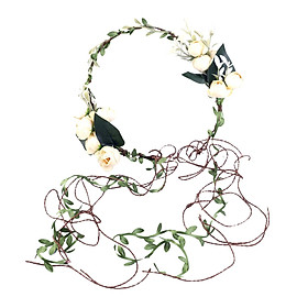 Flower Headband Floral Crown Adjustable Wreath for Festival Wedding