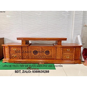 Kệ tivi Vát gỗ gõ đỏ