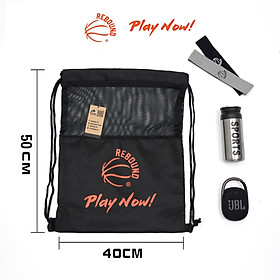 Túi dây rút Rebound - Play Now! 2 ngăn chống thấm đựng bóng, bình nước, điện thoại, ví, giày, phụ kiện