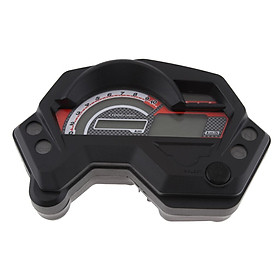 DC 12V LCD Digital Motorcycle Electric Speedometer Tachometer LED Odometer