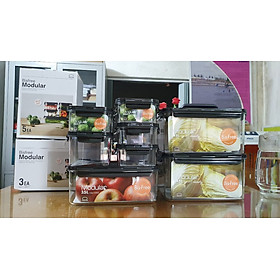 Mua Hộp bảo quản thực phẩm hình chữ nhật Lock&Lock Bisfree Modular 4.8L LBF408 LBF408H – Màu nâu