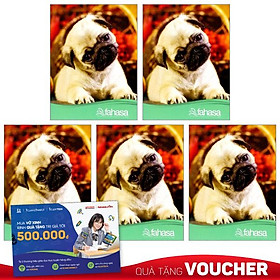 Combo 5 Tập 4 Ly Ngang 200 Trang ĐL 60g/m2 - FAHASA (Mẫu Màu Giao Ngẫu Nhiên)