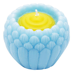 Mua Nến Hoa Sen Nhật Quang Minh Candle Ftramart NQM9907 (9 x 9 x 7 cm) - Xanh Da Trời