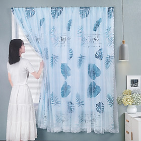 Mua Rèm cửa dán 2 lớp Marytexco họa tiết sinh động cho cửa sổ phòng ngủ  ký túc xá  dán tường trang trí decor tự dính  không cần khoan và thanh treo  chất liệu mỏng nhẹ  họa tiết tươi tắn sinh động