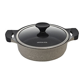 Nồi đá Lock&Lock Stone 2 tay cầm LCA6242D 24cm