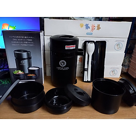 Mua Hộp cơm giữ nhiệt 3 tầng Asvel Nhập Khẩu Nhật bản 1050ml Kèm muỗng & đũa  Hộp đựng cơm văn phòng cao cấp