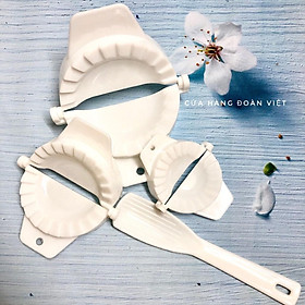 Mua Combo 3 Khuôn Há Cảo Sủi Cảo  Tặng kèm muỗng vét hỗ trợ làm bánh. Bộ dụng cụ làm bánh gia dụng nhà bếp