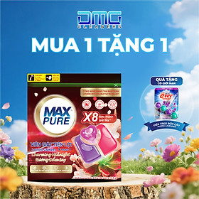 MUA 1 TẶNG 1: Túi viên giặt Maxpure Hương Đắm Say 30v TẶNG 1 Vỉ Treo WC Hương Lavender