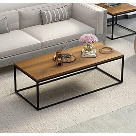 Mua Bàn trà hình chữ nhật mặt gỗ mdf khung sắt sơn tĩnh điện