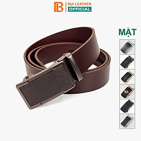 Thắt lưng nam, dây nịt nam da bò thật nguyên tấm Bụi Leather L111 - Khóa tự động, nhiều mặt khóa tùy chọn - Bảo hành 12 tháng