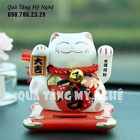 Mua Mèo thần tài vẫy tay dùng pin năng lượng mặt trời