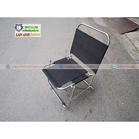 Mua Ghế xếp inox cafe mini lưng thấp câu cá du lịch dã ngoại giá rẻ LA-GXT02