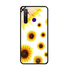 Ốp Lưng Kính Cường Lực cho Điện thoại Realme 5 Pro - 0467 SUNFLOWER04 - Hàng Chính Hãng