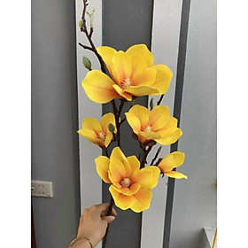 Mua Cành hoa mộc lan cao su 5 bông dài 80cm - HÀNG CAO CẤP