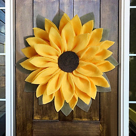 Wreath Front Door Garland Artificial Flower Wreaths for  Yard Outdoor
