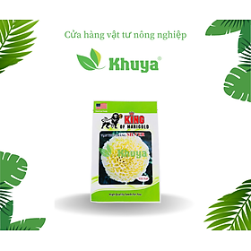 Mua (Date19/08/2026) Hạt giống Hoa Vạn Thọ Trắng SILVER King Of Marigold 100 hạt